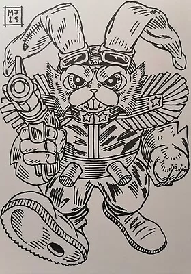 Buy Bucky O'Hare Drawing Illustration Artwork 1 Of A Kind • 5£