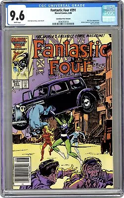 Buy Fantastic Four Canadian Price Variant #291 CGC 9.6 1986 3836303018 • 69.89£