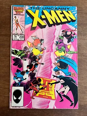 Buy Uncanny X-Men 208 Marvel Comics X-Men Vs Hellfire Club Omega Mutants 1986 • 3.11£