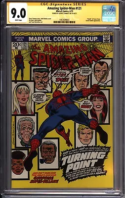 Buy * Amazing SPIDERMAN #121 CGC 9.0 White Death Gwen Stacy SS Conway (1957699001) * • 906.18£