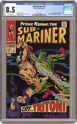 Buy Sub-Mariner #2 CGC 8.5 1968 4316287001 • 116.49£