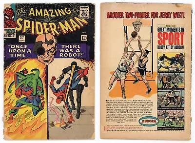 Buy Amazing Spider-Man #37 (GD- 1.8) 1st App Norman Osborn Green Goblin 1966 Marvel • 46.59£