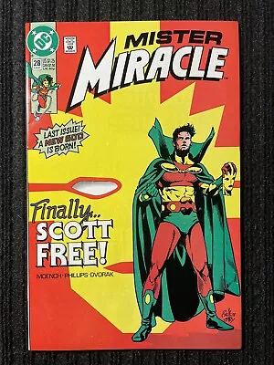 Buy Mister Miracle #28 1st App. Big Breeda🔑 (Mother Of Big Barda) Last Issue 1991 • 3.11£