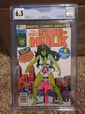 Buy Savage She-Hulk 1 Cgc 6.5 Marvel 1980 1st Appearance White Pgs Origin Stan Lee  • 54.35£
