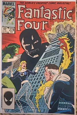Buy Fantastic Four #278 Nice Copy Origin Of Doctor Doom, John Byrne, Marvel 1985 • 3.11£