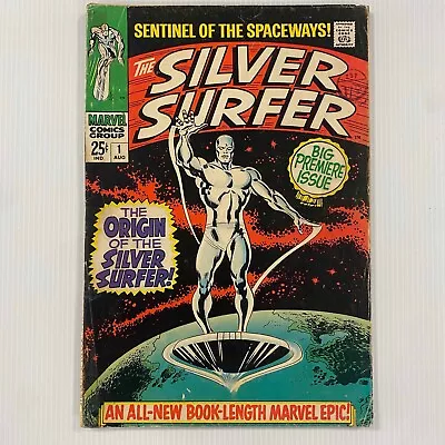 Buy Silver Surfer #1 1968 GD Cent Copy Pence Stamp **Cover Detached** • 230£