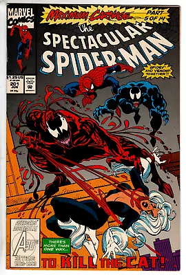 Buy Spectacular Spider-Man #201, Near Mint Minus Condition • 3.88£