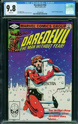 Buy Daredevil #182 CGC 9.8 Marvel 1982 Punisher! Kingpin! Netflix TV! L11 373 1 Cm  • 267.93£