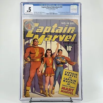 Buy Captain Marvel Adventures #18 CGC .5 (1942) -1st App & Origin Mary Marvel • 1,863.08£