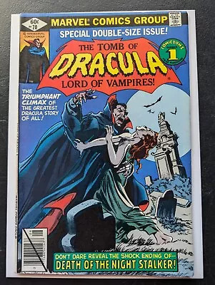 Buy The Tomb Of Dracula #70 Double Size Final Issue! Death Of Dracula! Vf-! • 10.50£