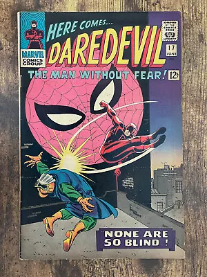 Buy Daredevil #17 - BEAUTIFUL | Spider-Man App | Marvel Comics 1966 • 20.97£