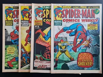 Buy Spider-man Comics Weekly #36 #37 #38 #40 Marvel Uk Weekly 1973 • 1.99£