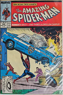 Buy Amazing Spider-Man #306 (10/1988) - Action Comics #1 Homage F/VF - Marvel • 16.83£