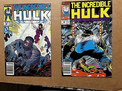 Buy Incredible Hulk #338, 339 Marvel Comic  1987 1st Appearance Mercy • 4.28£