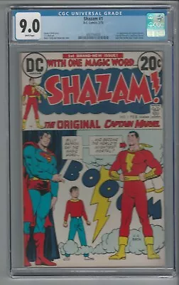 Buy Shazam! #1 CGC 9.0 VF/NM DC Comics 2/73 1st Bronze Captain Marvel Jr. & Mary • 155.32£