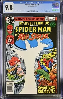 Buy Marvel Team-Up #79 1979 CGC 9.8 Spider-Man Red Sonja White Pages 4003 • 131.04£