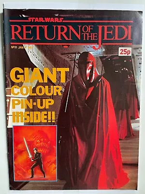 Buy Star Wars Weekly, Vintage Marvel UK Comic Return Of The Jedi No.31 • 1.95£