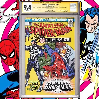 Buy CGC 9.4 SS Amazing Spider-Man #129 LGF Punisher Movie Signed Lee, Romita +3 2004 • 1,630.88£