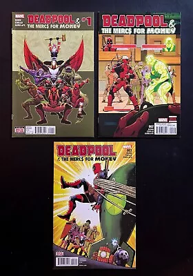 Buy *Deadpool And The Mercs For Money* #1, 2, 3 Hi-Grade Marvel Comics 2016 • 7.45£