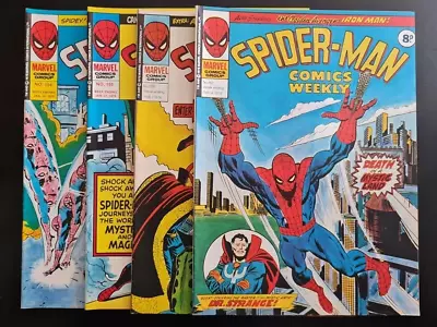 Buy Spider-man Comics Weekly #154 #155 #156 #157 Marvel Uk Weekly 1976 • 1.99£