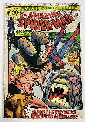 Buy The Amazing Spider-Man, 1971 Vol 1 No 103, Gog He Who Walks The Savage Land 🔥 • 17.08£