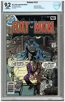 Buy Batman  #313   CBCS   9.2  NM-   White Pgs   7/79   Newsstand Edition   1st App. • 252.40£