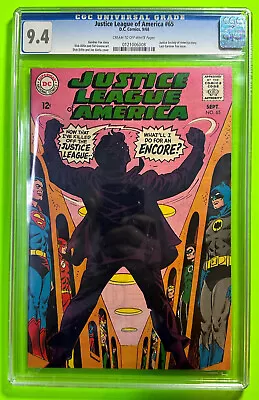 Buy Justice League Of America 65 (dc 1968) Cgc 9.4 | 2nd Red Tornado + Starro • 193.34£