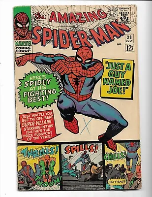 Buy Amazing Spider-man 38 - G/vg 3.0 - 2nd Mary Jane Watson Appearance (1966) • 62.13£
