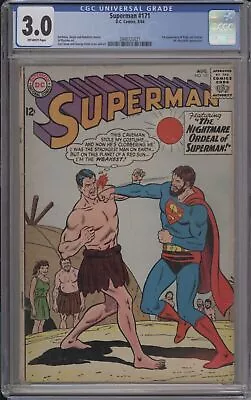 Buy Superman #171 - Cgc 3.0 - 1st App Of Rokk And Sorban • 72.99£