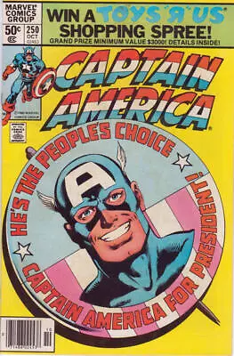 Buy Captain America (1968) # 250 Newsstand (5.0-VGF) 1980 • 6.75£