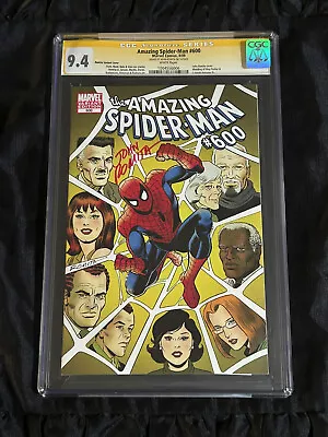 Buy 2009 Amazing Spider-Man #600 Romita 1:25 Variant CGC 9.4 John Romita SIGNED! • 155.32£
