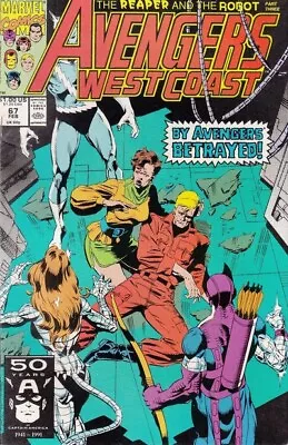 Buy Free P & P; Avengers West Coast #67, Feb 1991:  The Reaper & The Robot , Part 3 • 4.99£