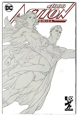 Buy Action Comics #1000 Artgerm Line Art Sketch Variant Nm  2018 Superman Dc Comics • 27.17£