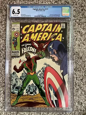 Buy CAPTAIN AMERICA #117 CGC 6.5 1ST SAM WILSON FALCON Off White Pages • 291.23£