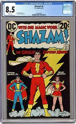 Buy Shazam #3 CGC 8.5 1973 4125690023 • 60.58£