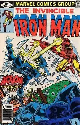 Buy Iron Man (1968) # 124 Newsstand (5.0-VGF) Melter, Whiplash, Blizzard 1979 • 6.75£