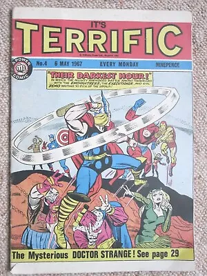 Buy Terrific #4 (6th May 1967) Comic, Marvel Heroes. Very Rare Vintage Comic  • 15£
