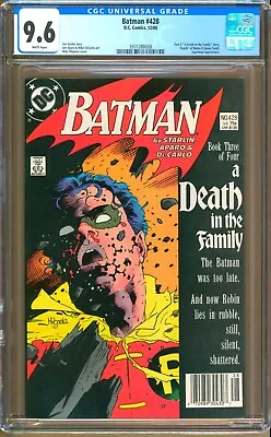Buy Batman #428 (1988) CGC 9.6 WP  Starlin - Mignola  Death  Of Robin II  NEWSSTAND  • 124.47£