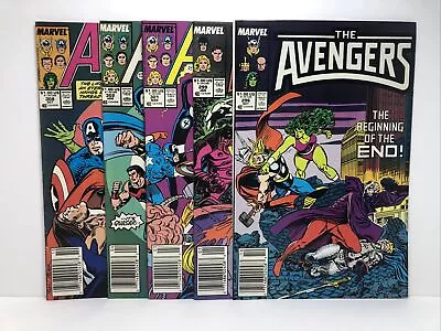 Buy Marvel Comics The Avengers #296 299 301 302 308 (1988-89) Very Fine • 19.42£