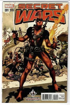 Buy Marvel: Secret Wars #1 - Deadpool Bianchi Fp Variant 2015) Free Combined P&p • 1.95£