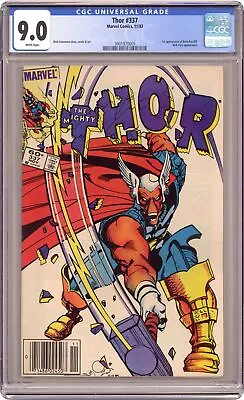 Buy Thor #337N Newsstand Variant CGC 9.0 1983 3901970005 1st App. Beta Ray Bill • 124.26£