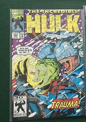 Buy INCREDIBLE HULK 394 (first Appearance Trauma, Peter David) 1992 • 2.33£