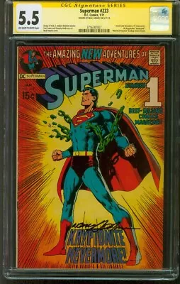 Buy Superman 233 CGC SS 5.5 Neal Adams 1/1971 Key Iconic Cover • 543.62£