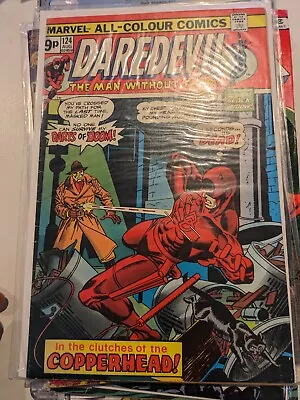 Buy Daredevil #124 FN+ Marvel 1975 Black Widow, 1st Copperhead • 7.50£