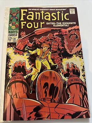 Buy Fantastic Four #81 - High Mid Grade - Crystal Join Fantastic Four • 19.41£