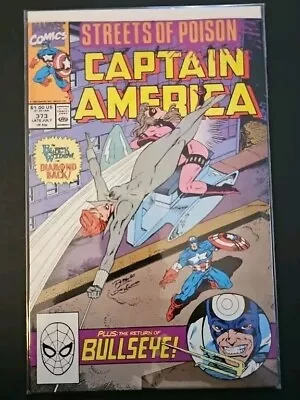 Buy Marvel  Captain America #373 July 1990 1st App Of Leon Hoskins US Agent  VF • 5.43£