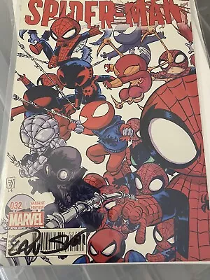 Buy The Superior Spider-Man #32 2014 NM Skottie Young Variant Cover Signed Dan Slott • 50£