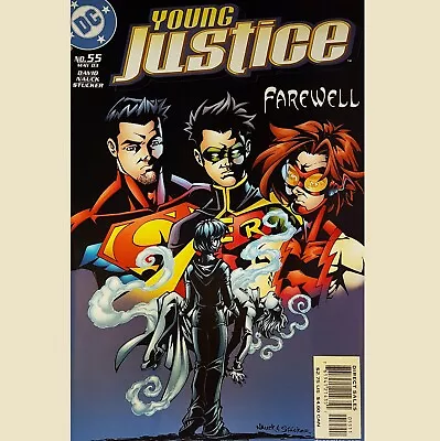 Buy Young Justice #55 Final Issue 1st Superboy & Wondergirl Kiss V Secret & Darkseid • 2.45£