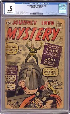 Buy Thor Journey Into Mystery #85 CGC 0.5 1962 4385185015 1st App. Loki • 1,040.66£