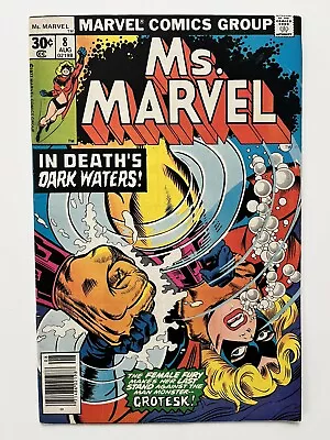 Buy Ms Marvel# 8-Higher Grade Marvel-Bronze Age -Carol Danvers As Ms Marvel-1977 • 8.48£
